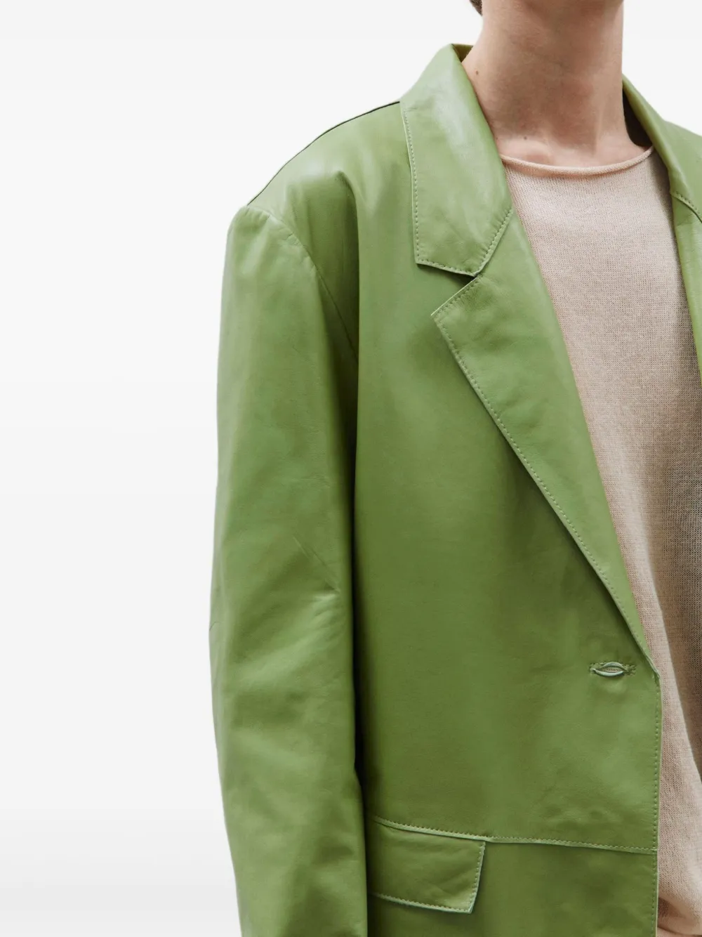 Alysi Blazer met enkele rij knopen Groen
