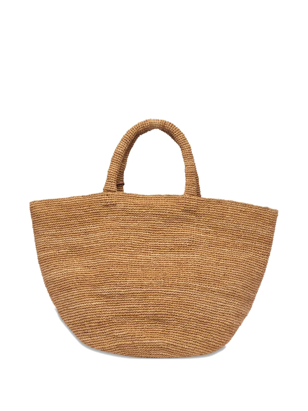 Manebi small Sunset raffia tote bag - Beige