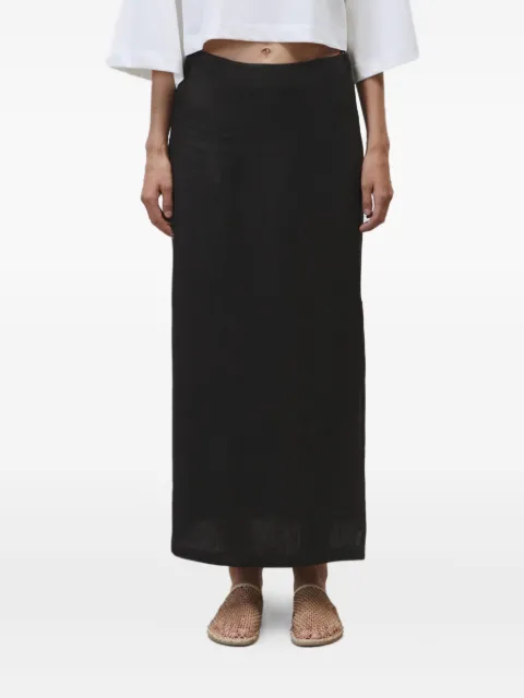 Alysi side-slit beaded skirt