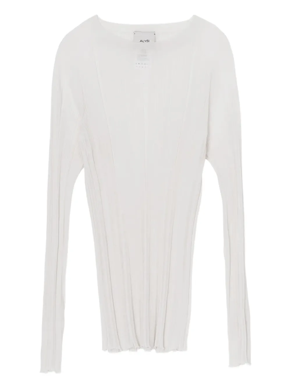 Alysi ribbed-knit top Wit