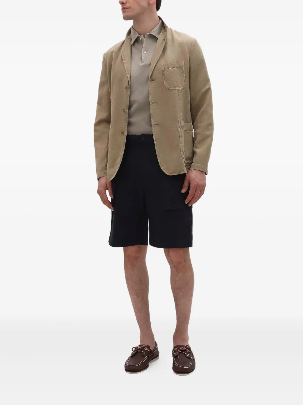 ASPESI cargo pocket shorts Blauw