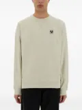 Belstaff logo-patch cotton sweatshirt - Neutrals