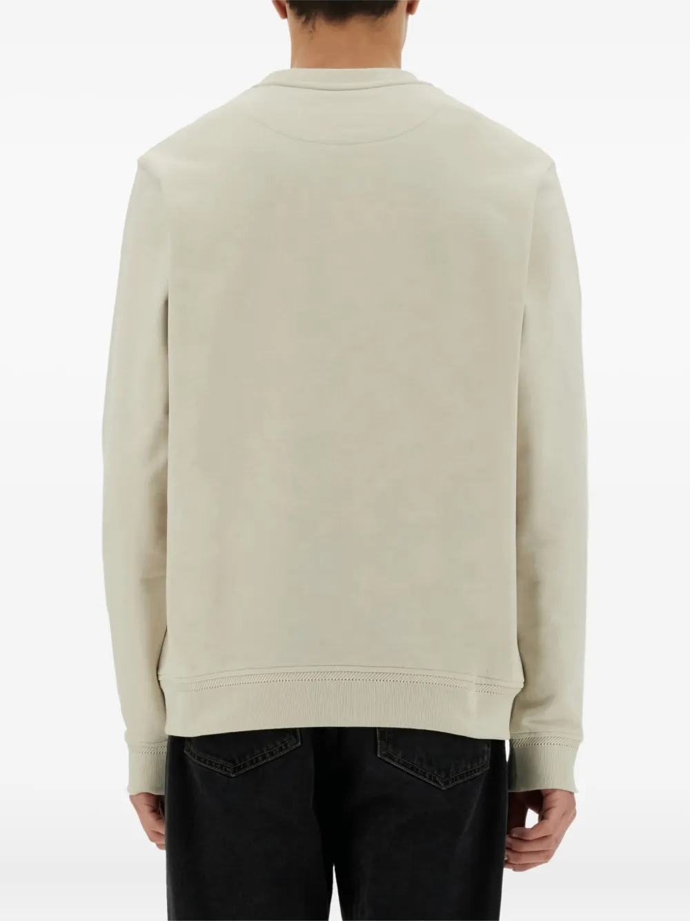 Belstaff logo-patch cotton sweatshirt Beige