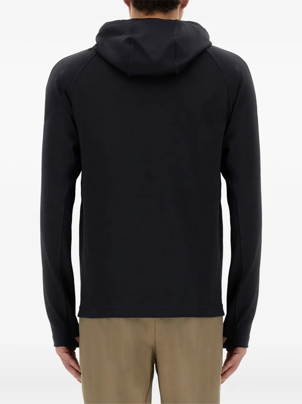 BOSS Hoodie met logodetail Zwart