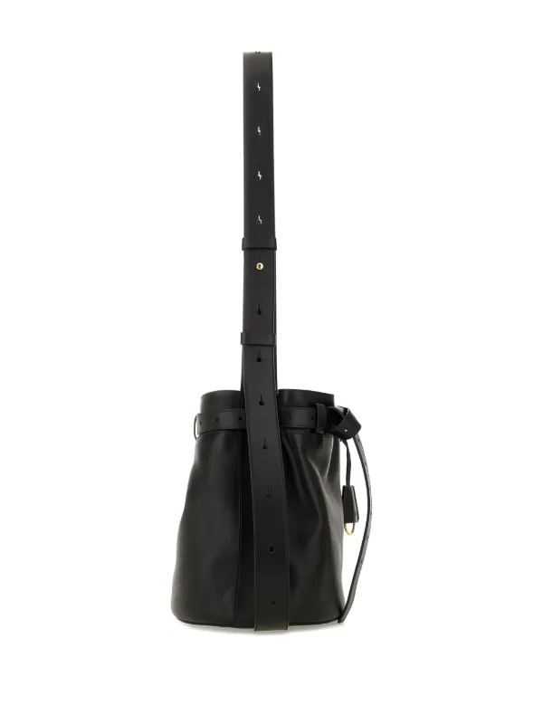 【関税&送料込】Moschino Tie Me Bucket Bag Black 'Moschino Tie Me' Bag by Moschino on Sale