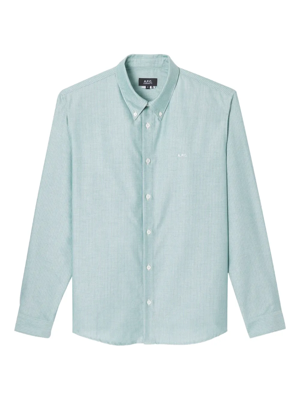 A.P.C. 스트라이프 셔츠 | 그린 | Image 1