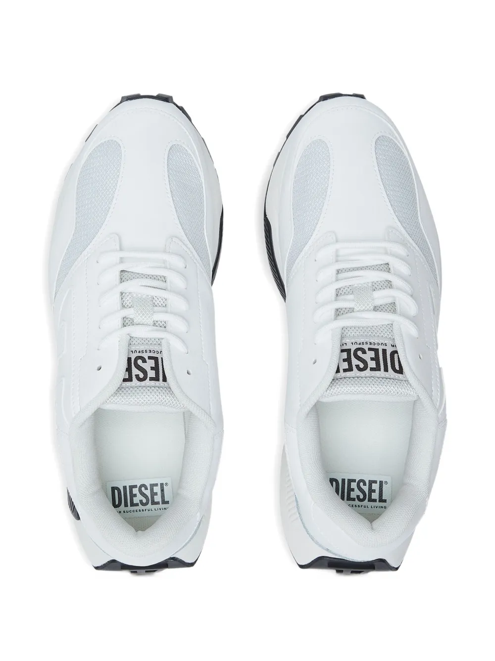 Diesel S-Tame-D mesh-panelled running sneakers White