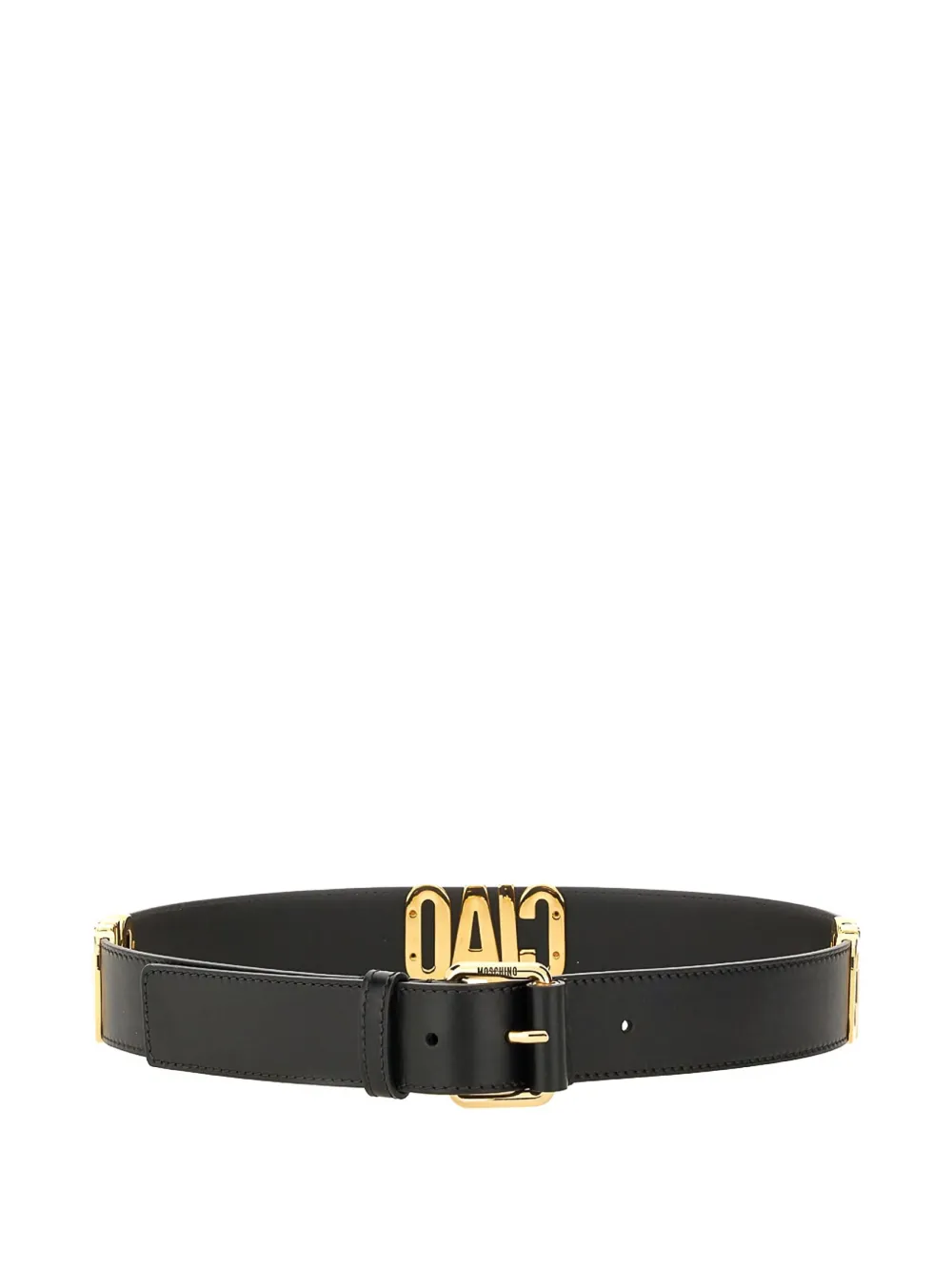 Moschino leather belt Zwart