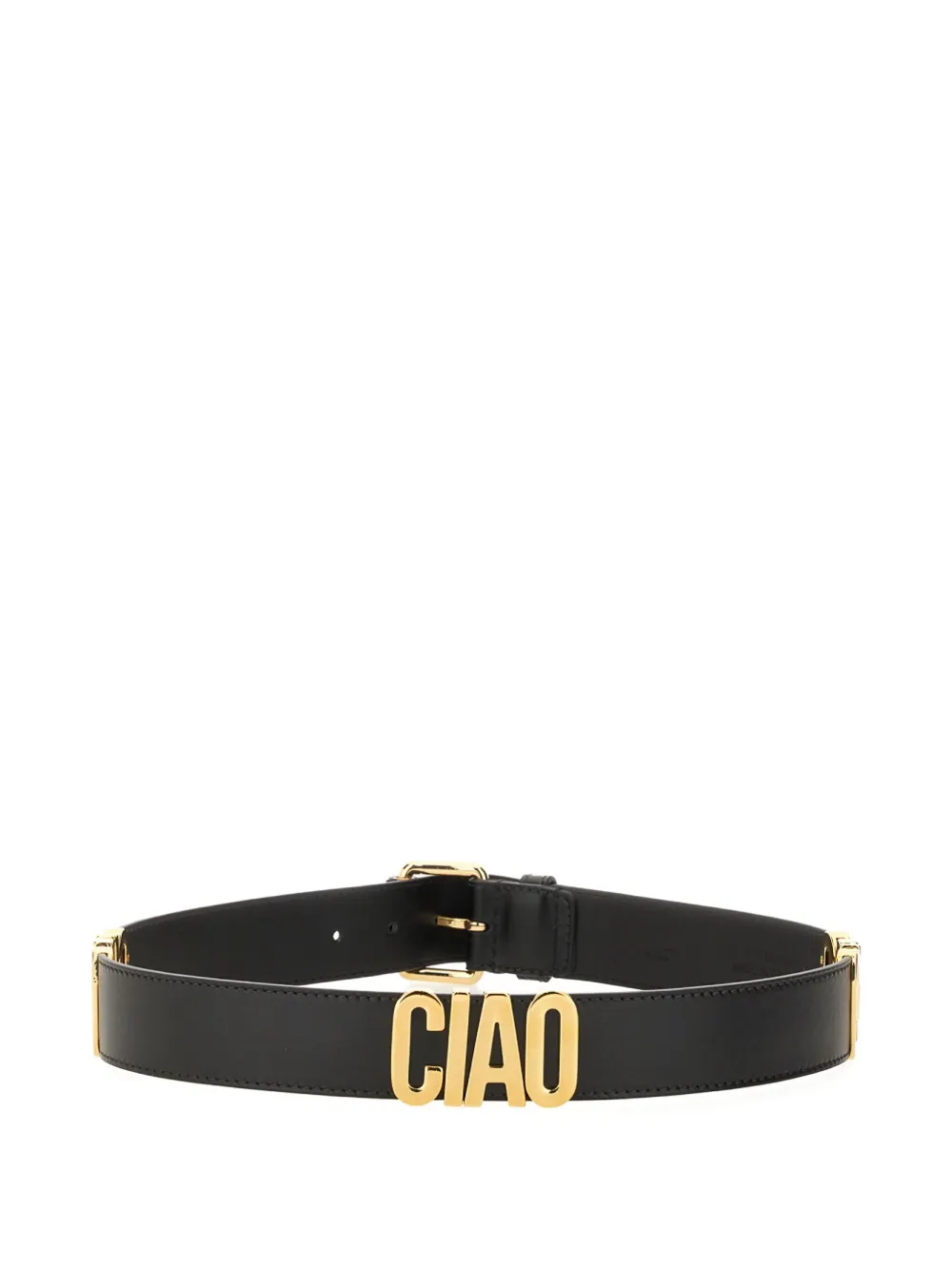 Moschino leather belt Zwart
