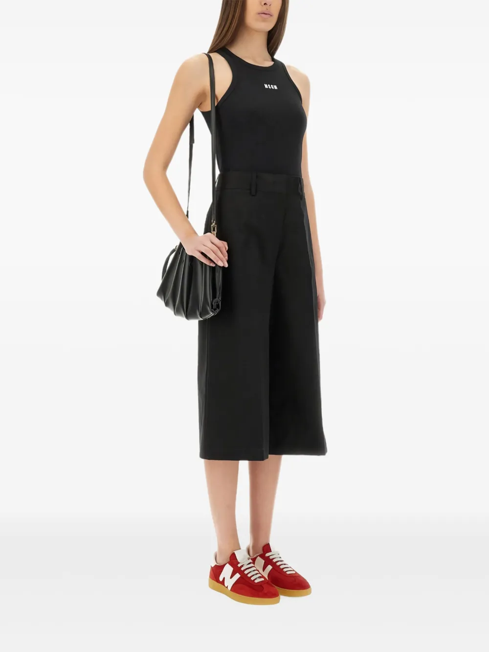 MSGM pleated shorts | Black | Image 1