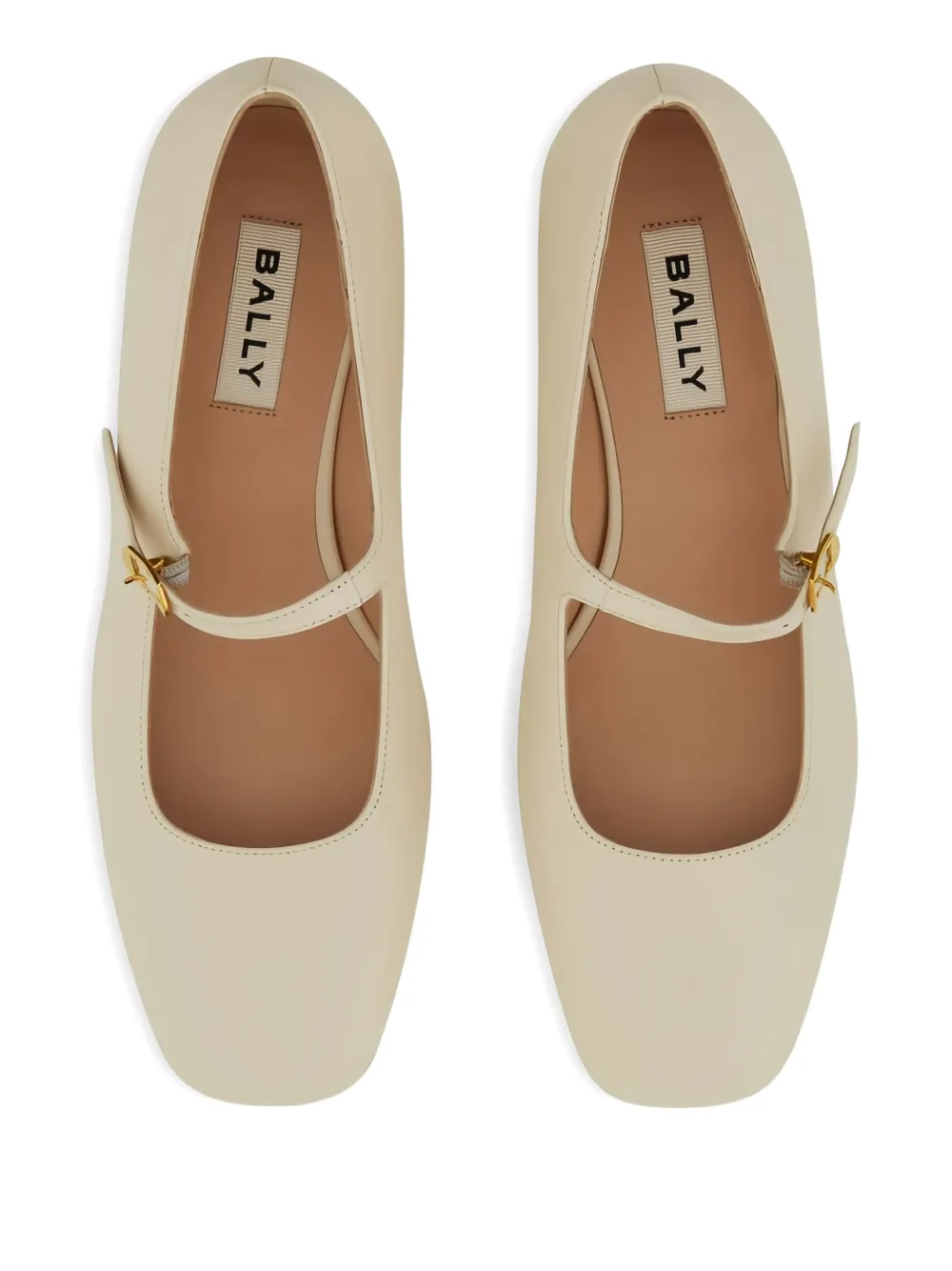 Bally 30mm buckle-strap leather pumps Neutrals