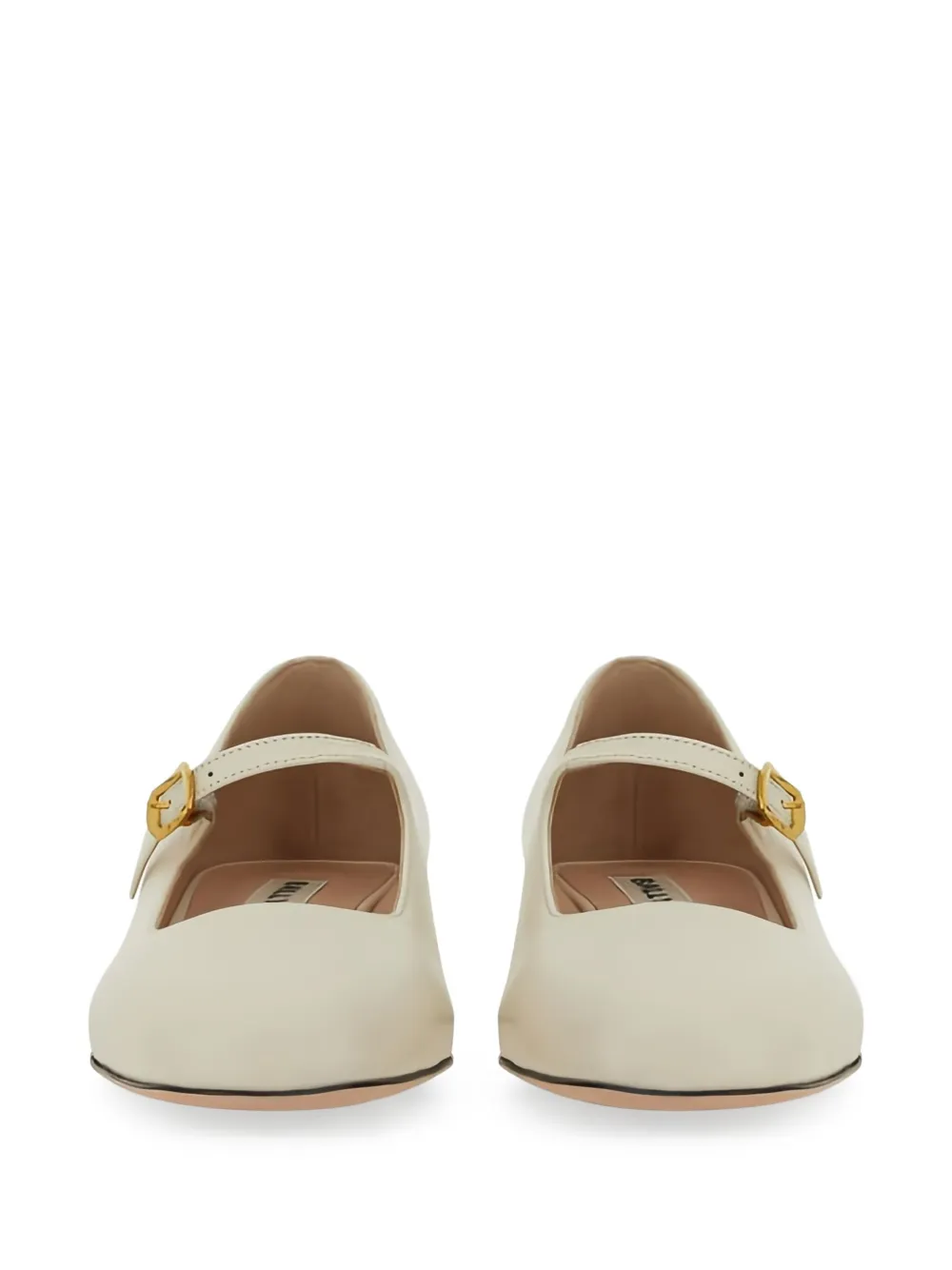 Bally 30mm buckle-strap leather pumps Neutrals