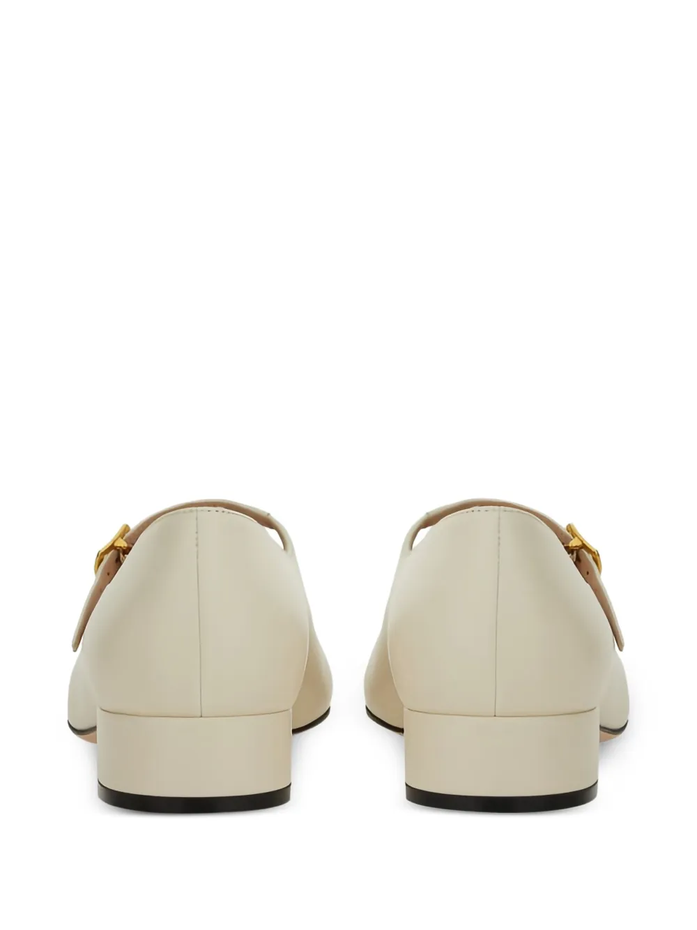 Bally 30mm buckle-strap leather pumps Neutrals