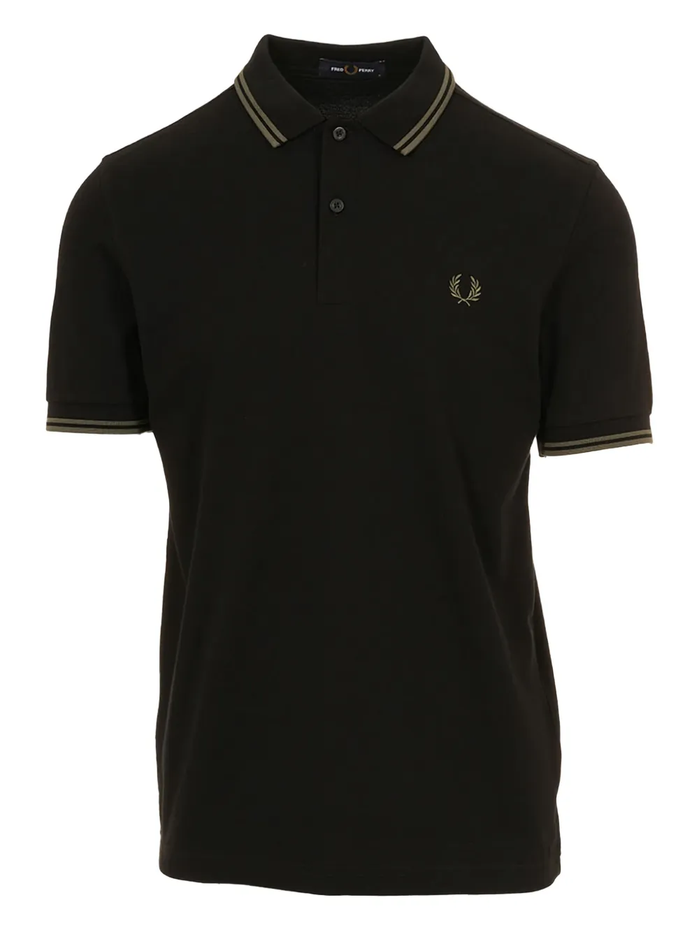 Fred Perry Poloshirt met gestreepte afwerking Zwart