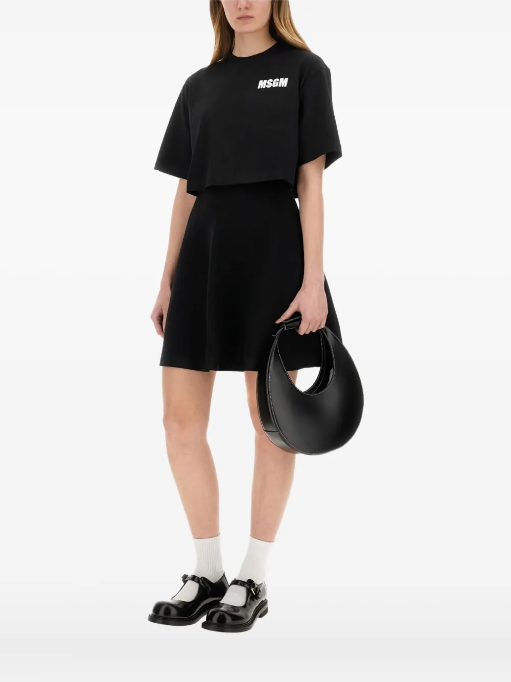 MSGM logo-print T-shirt | Black | Image 1