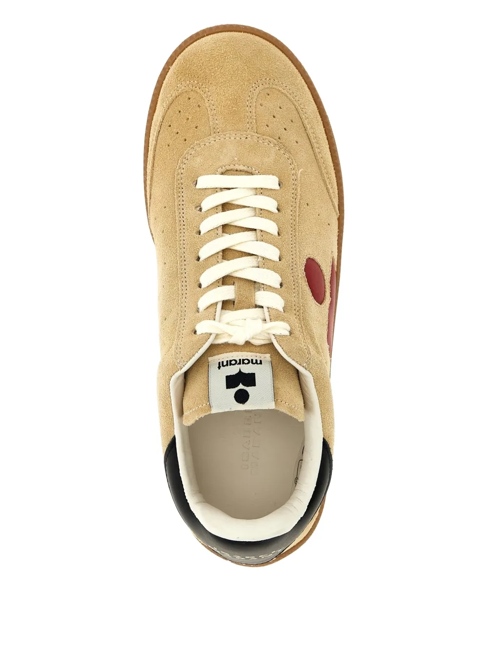 ISABEL MARANT Bryce suede low-top sneakers Neutrals
