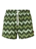 Missoni zigzag pattern swim shorts - Green