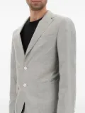 BOSS three-button wool-silk suit - Grey