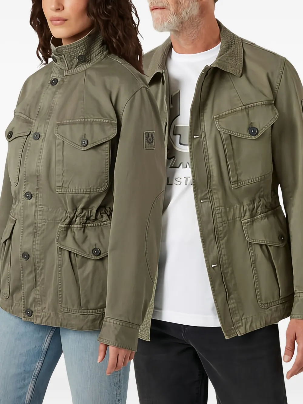 Belstaff cotton field jacket Groen