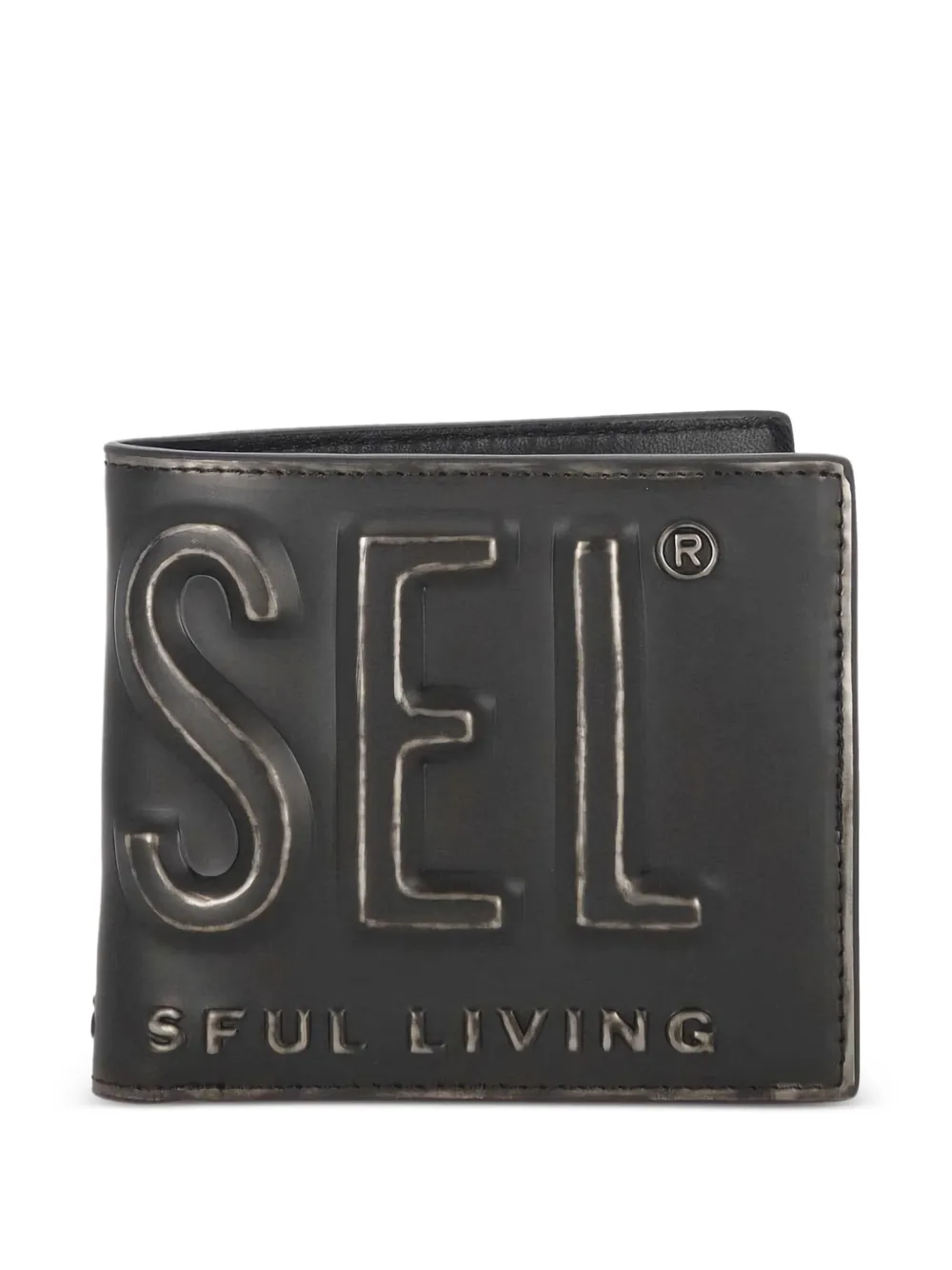 Diesel logo-embossed bi-fold wallet | negro | Image 1