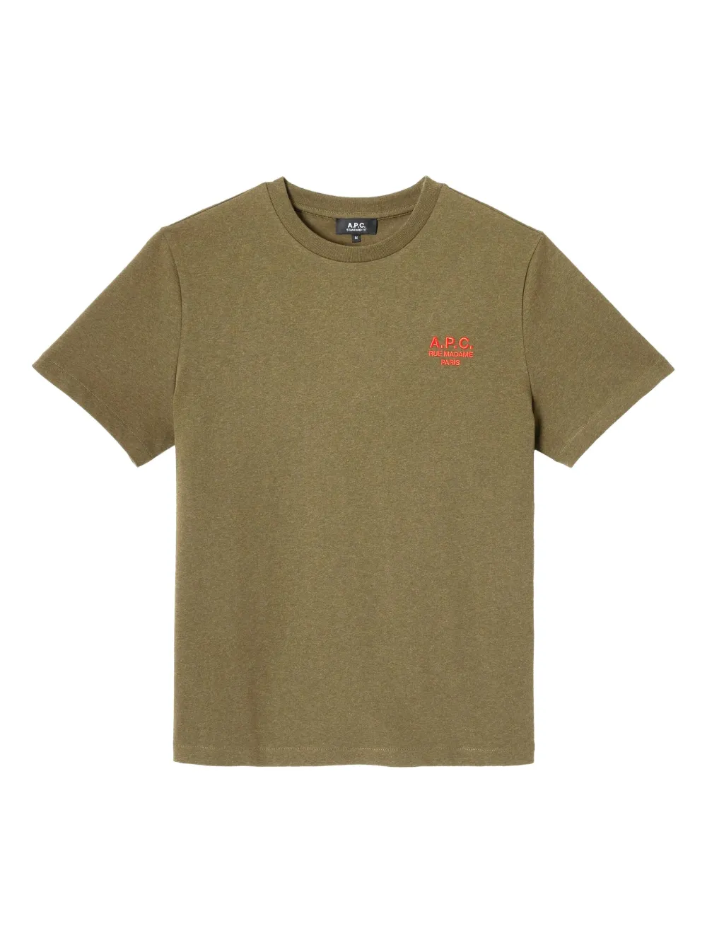 A.P.C. logo-print T-shirt | Green | Image 1