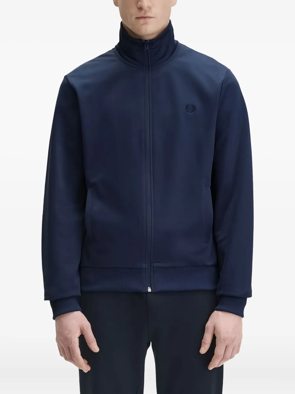 Fred Perry high-neck zip-fastening jacket Blauw