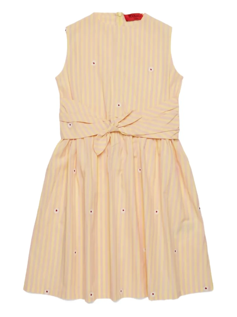 MAX&Co. Kids striped sleeveless dress Geel