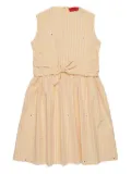 MAX&Co. Kids striped sleeveless dress - Yellow