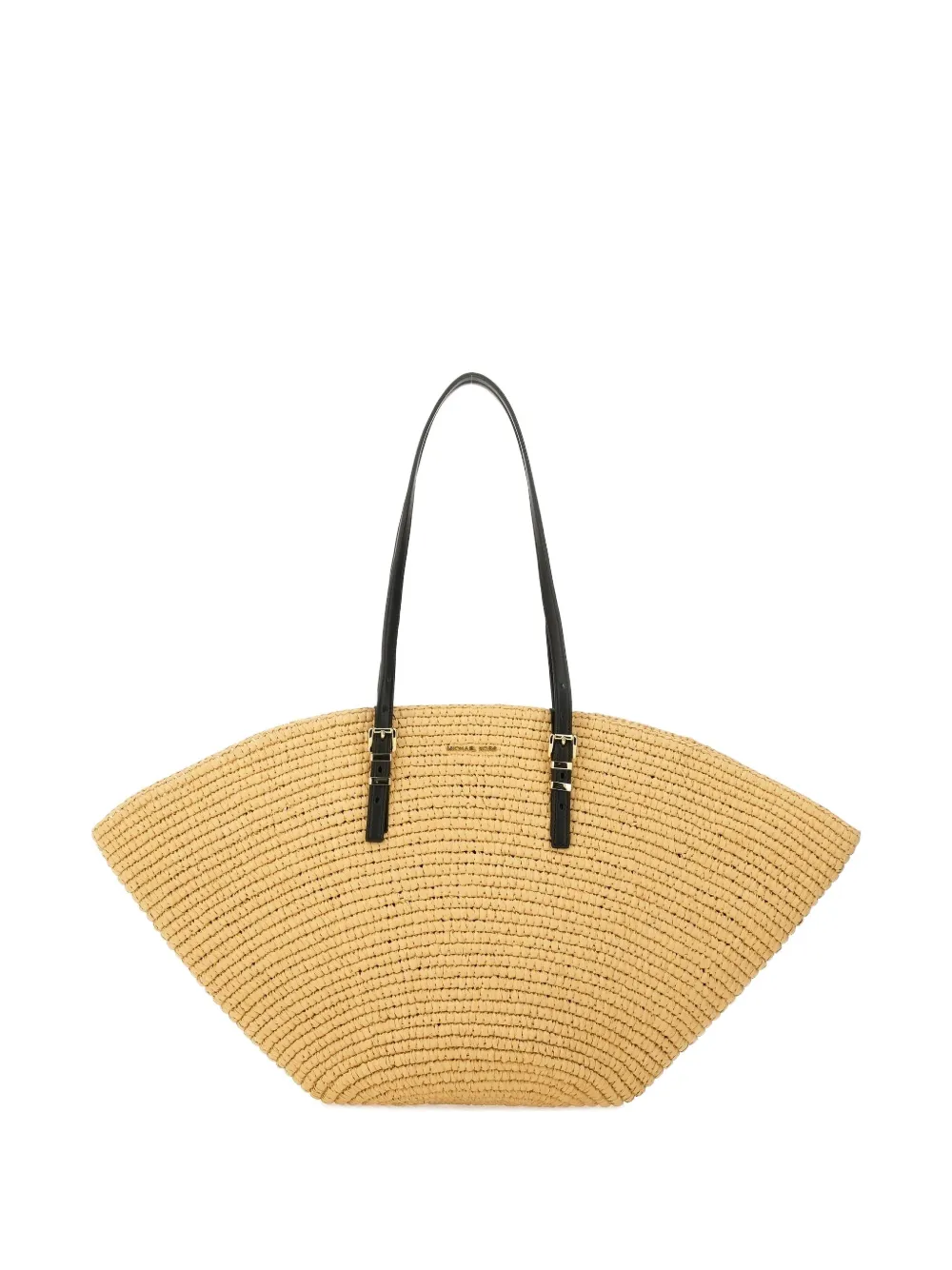 Michael Kors Jordi leren shopper met structuur Zwart