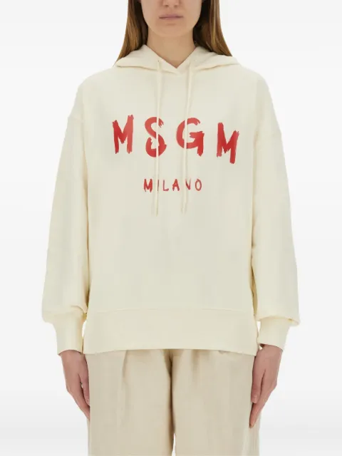 MSGM logo-print hoodie