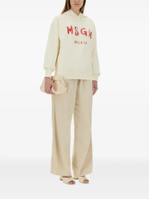 MSGM logo-print hoodie