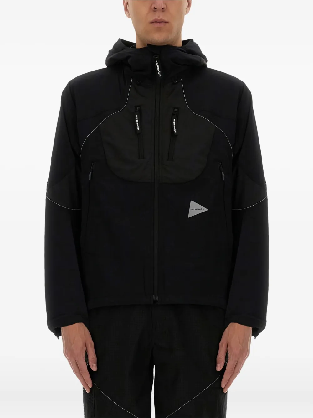 And Wander Jack met capuchon en vlakken Zwart