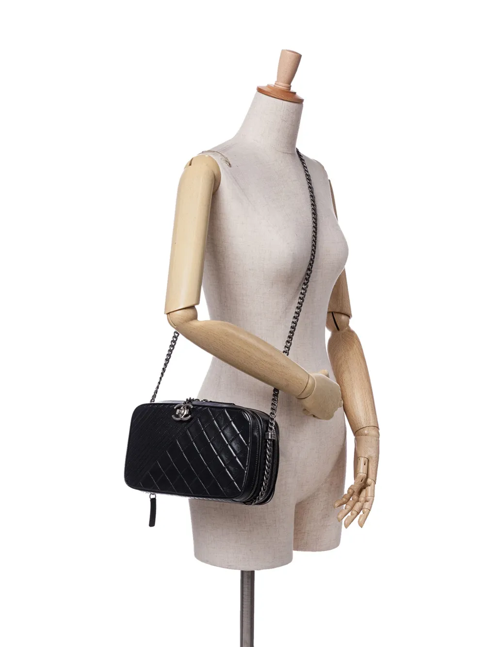 CHANEL Pre-Owned 2014-2015 Large Lambskin Coco Boy Camera Bag crossbody bag | Pre-Owned | Image 2