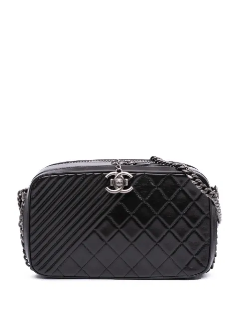 CHANEL Pre-Owned 2014-2015 Large Lambskin Coco Boy Camera Bag crossbody bag