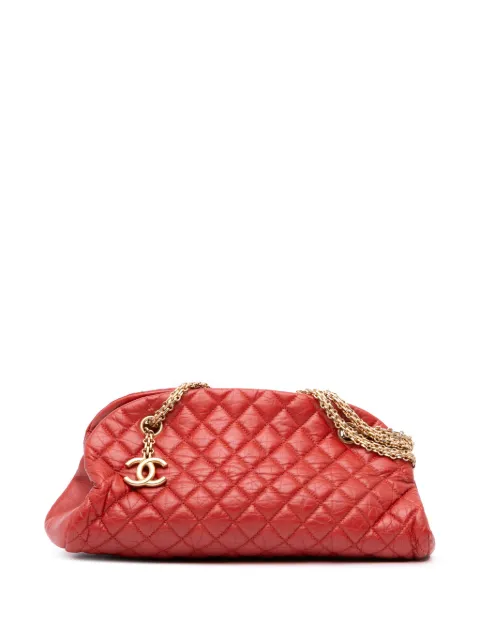 CHANEL Pre-Owned 2010-2011 Medium Lambskin Just Mademoiselle Bowling Bag shoulder bag