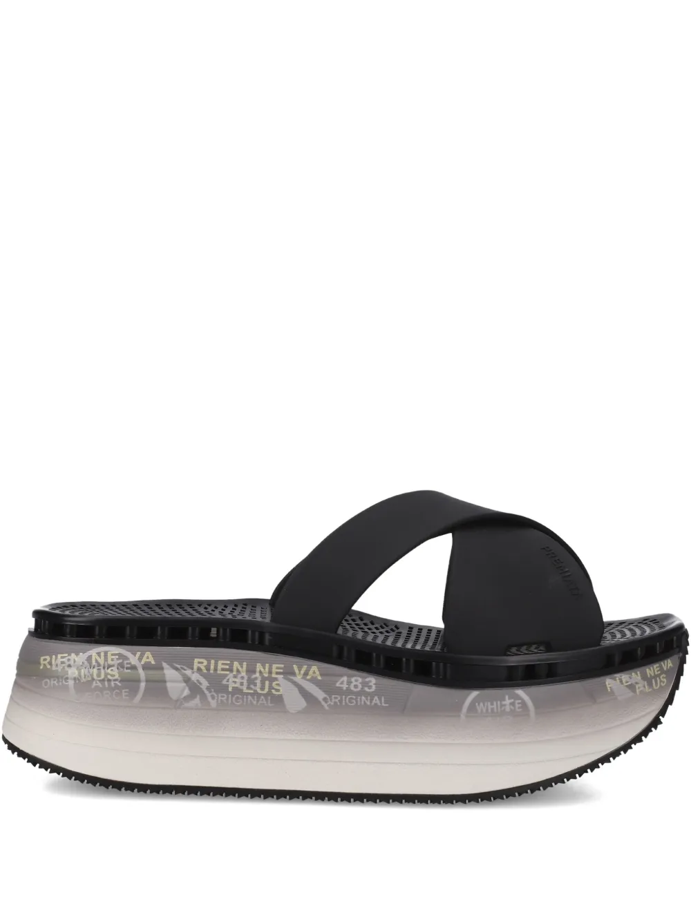 Premiata Moura slides Zwart