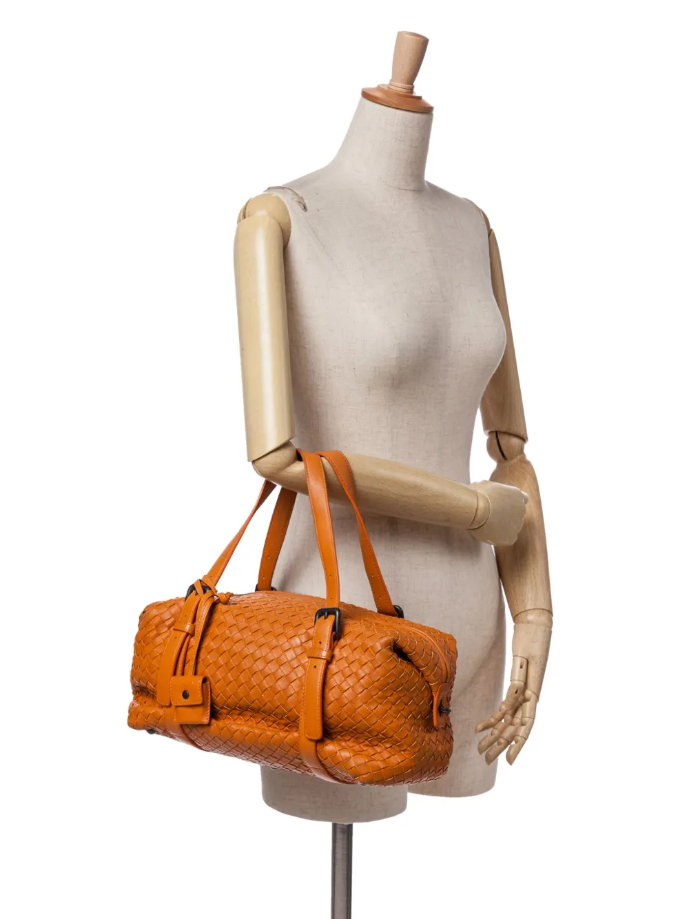 Bottega Veneta Pre-Owned شنطة كتف 'مونتياني' جلد لين بتصميم إنترشياتو 2012-2024 | كلاسيكيات | Image 2