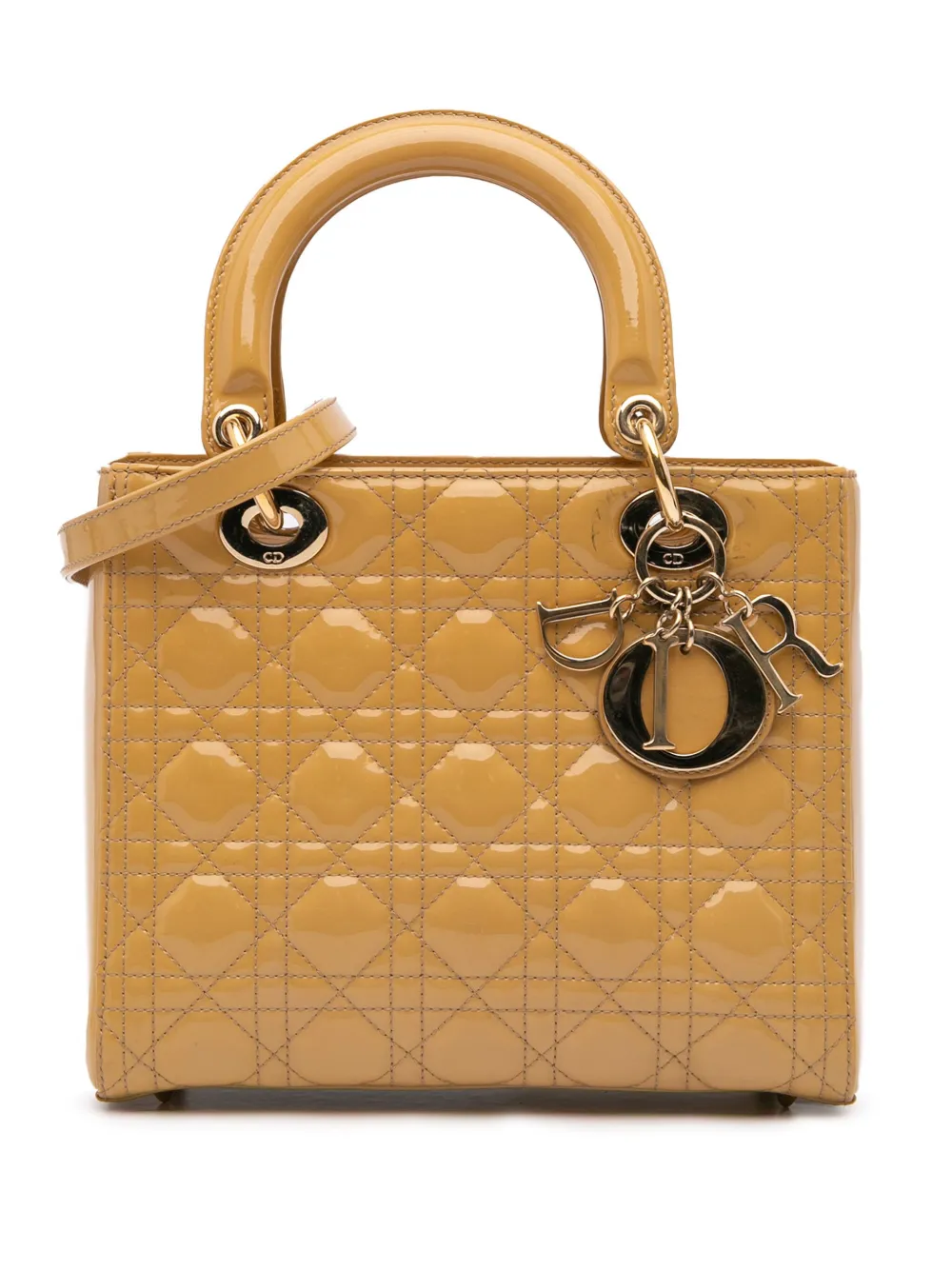 Christian Dior Pre-Owned 2013 Medium Patent Cannage Lady Dior satchel Christian Dior Pre-Owned 2013 Medium Patent Cannage Lady Dior satchel