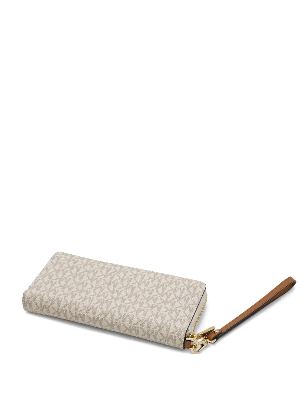 Jet Set monogrammed zip wallet