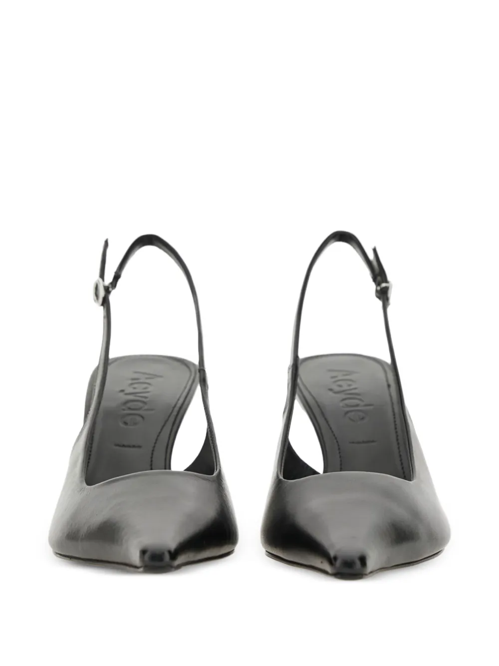 Aeyde Fernanda slingback pointed-toe pumps Zwart