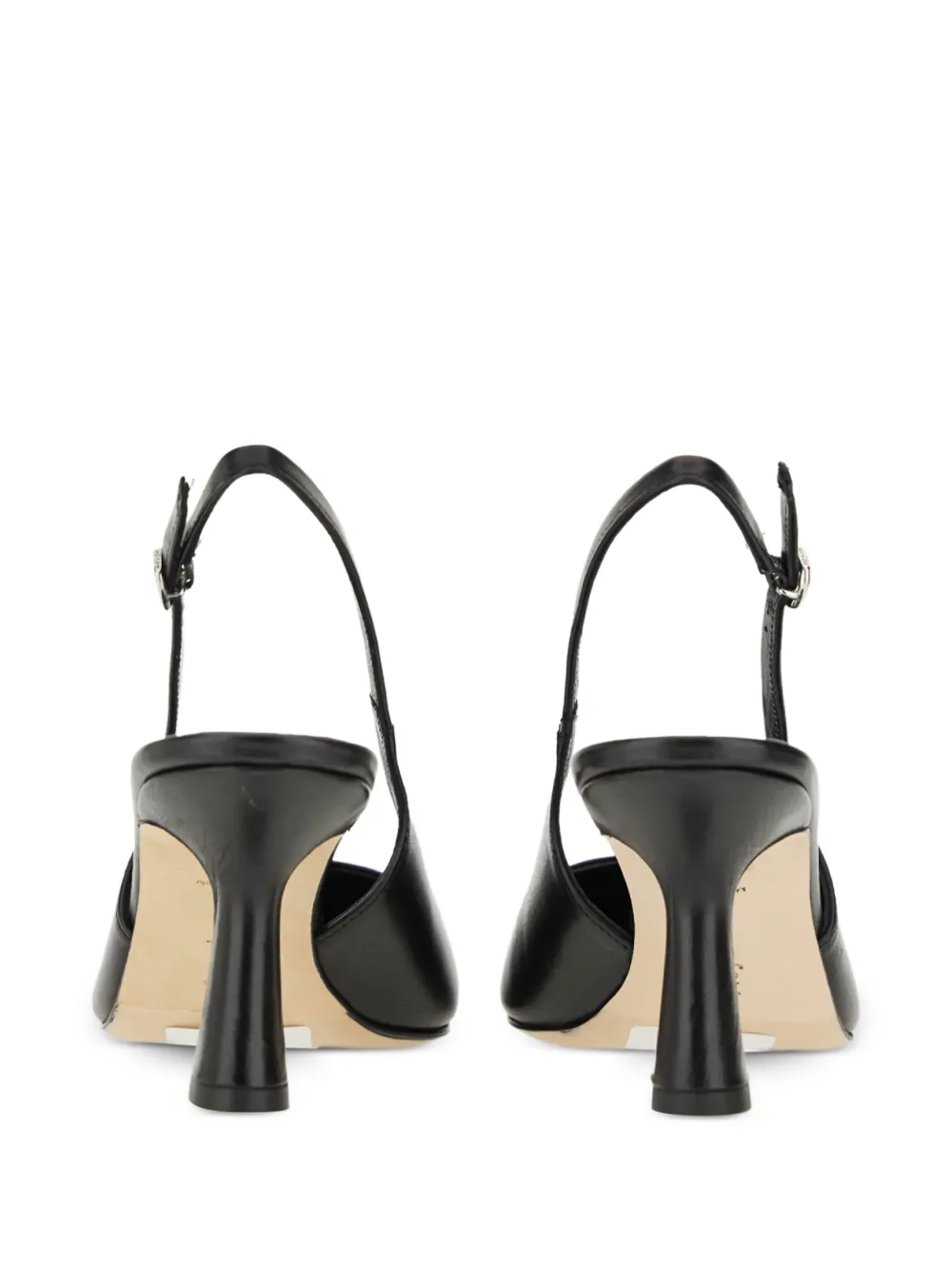 Aeyde Fernanda slingback pointed-toe pumps Zwart