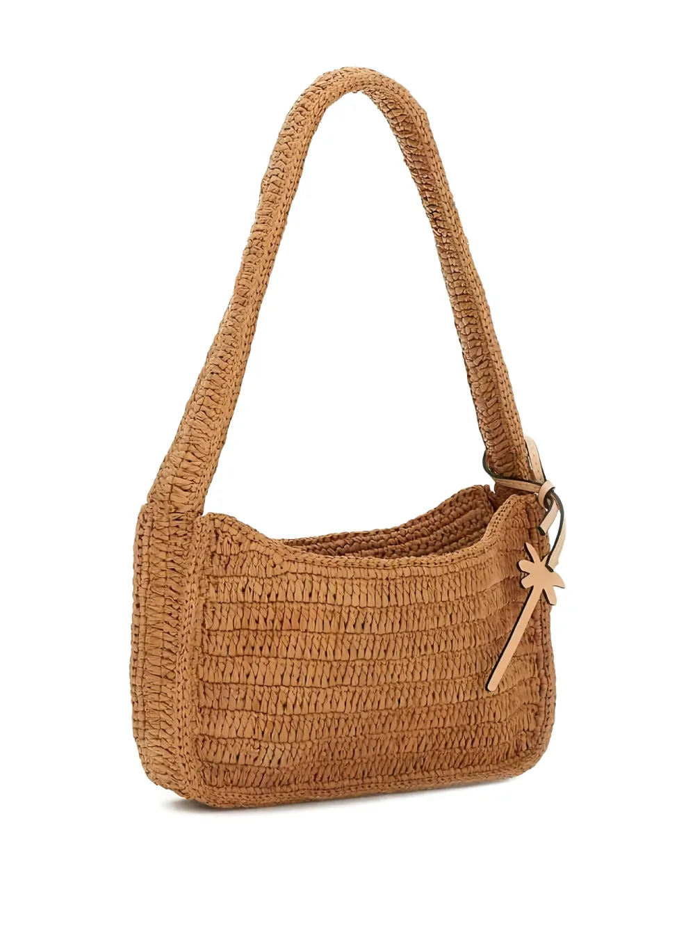  Manebi Raffia Shoulder Bag - Brown 