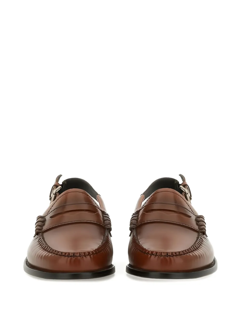 G.H. Bass 
Co. slingback loafers-style flat pumps Brown