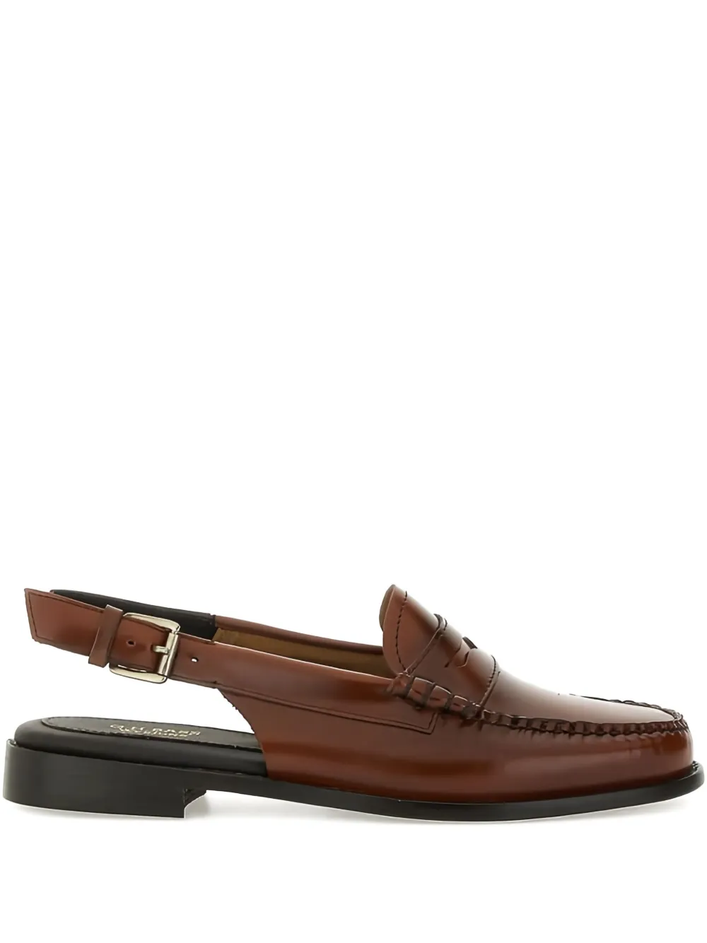 G.H. Bass 
Co. slingback loafers-style flat pumps Brown