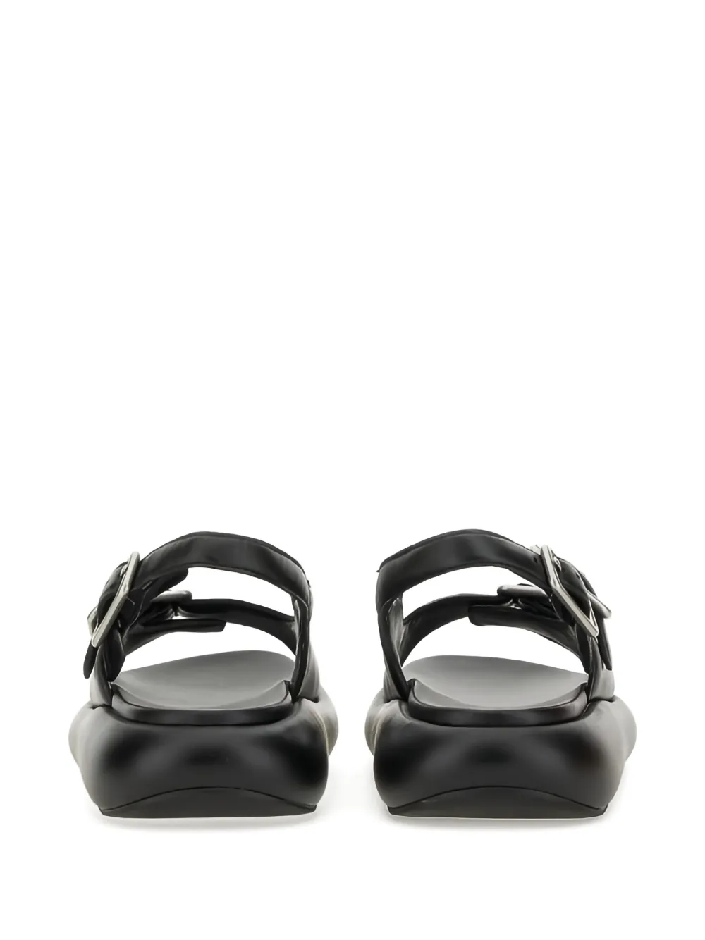 Ash buckle-detail platform sandals Black