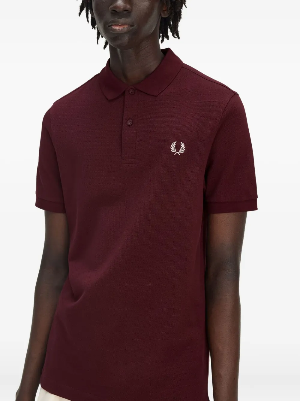 Fred Perry Poloshirt met geborduurd logo Rood
