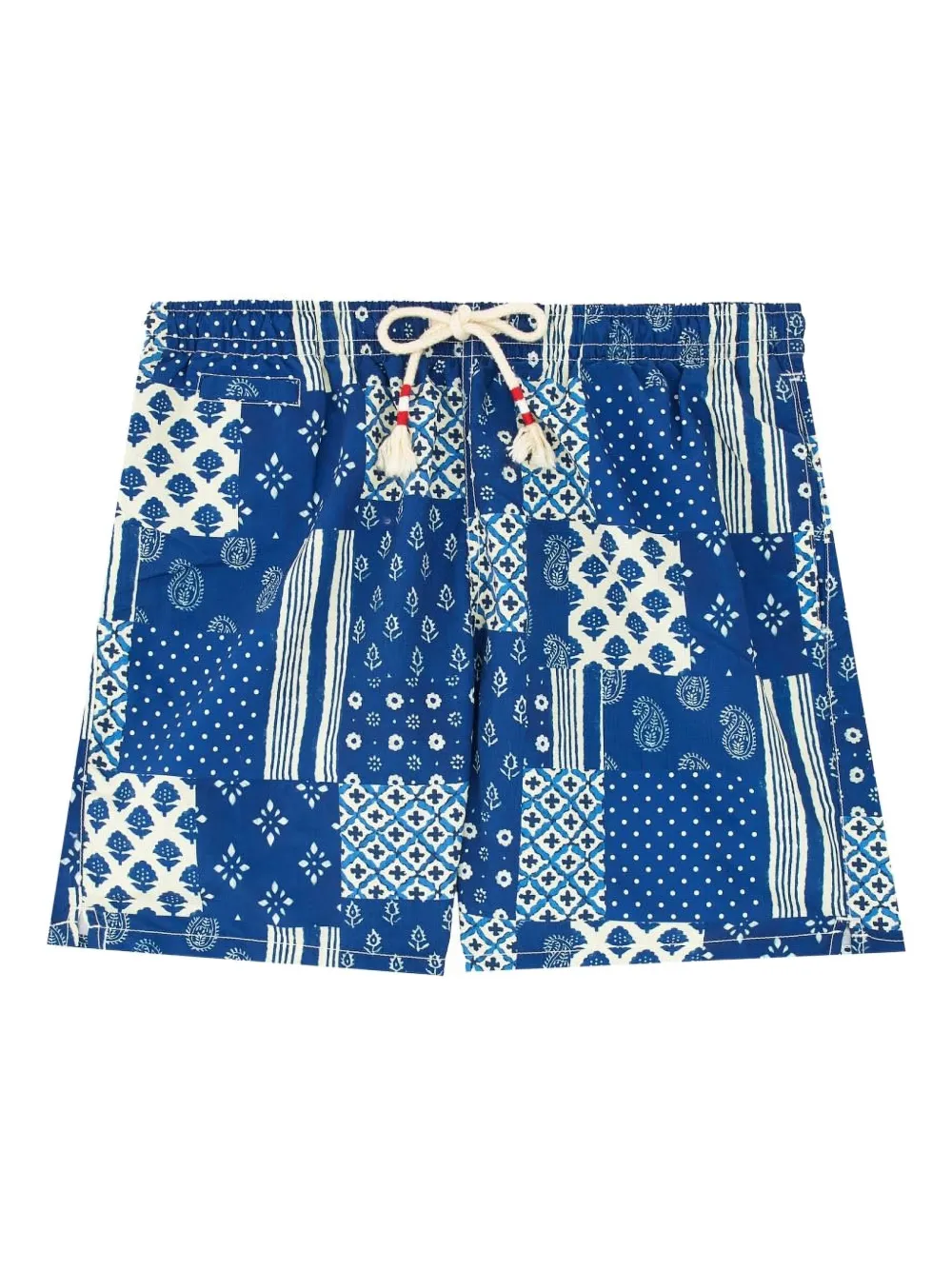 MC2 Saint Barth patchwork-pattern swim shorts Blauw