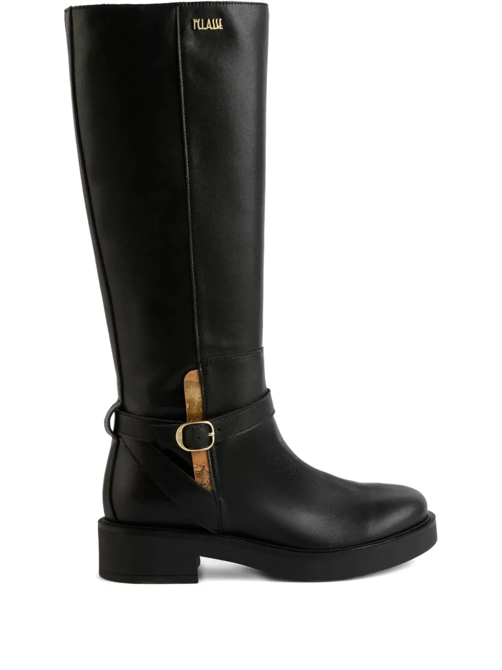 ALVIERO MARTINI 1° CLASSE logo-lettering biker boots - ブラック ALVIERO MARTINI 1° CLASSE logo-lettering biker boots - ブラック