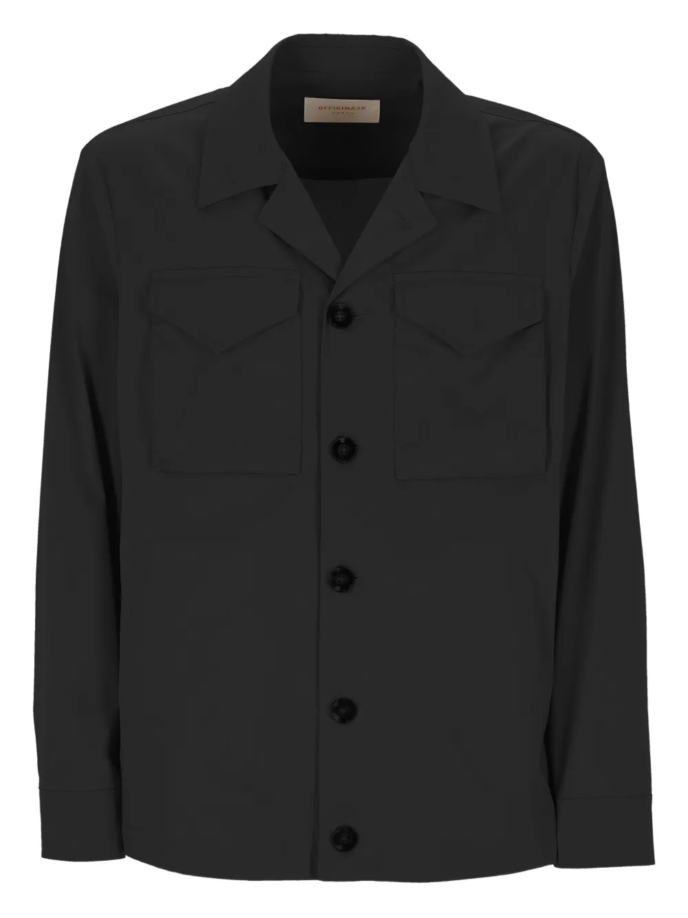 OFFICINA 36 ボタン シャツジャケット - ブラック OFFICINA 36 ボタン シャツジャケット - ブラック