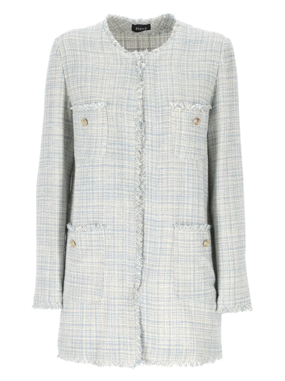 Marella Cotton-blend Coat In Gray